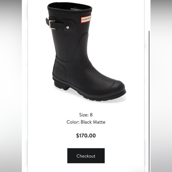 🖤 HUNTER Original Adjustable Rain Boot Black 8 - Picture 9 of 9